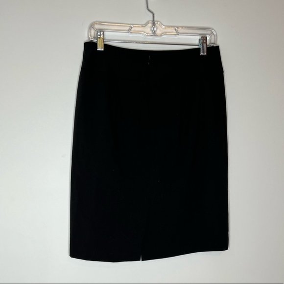 Alfani Black Ruffle Tiered Pencil Skirt Career Business Occasion Size 4 Fitted - Picture 3 of 5